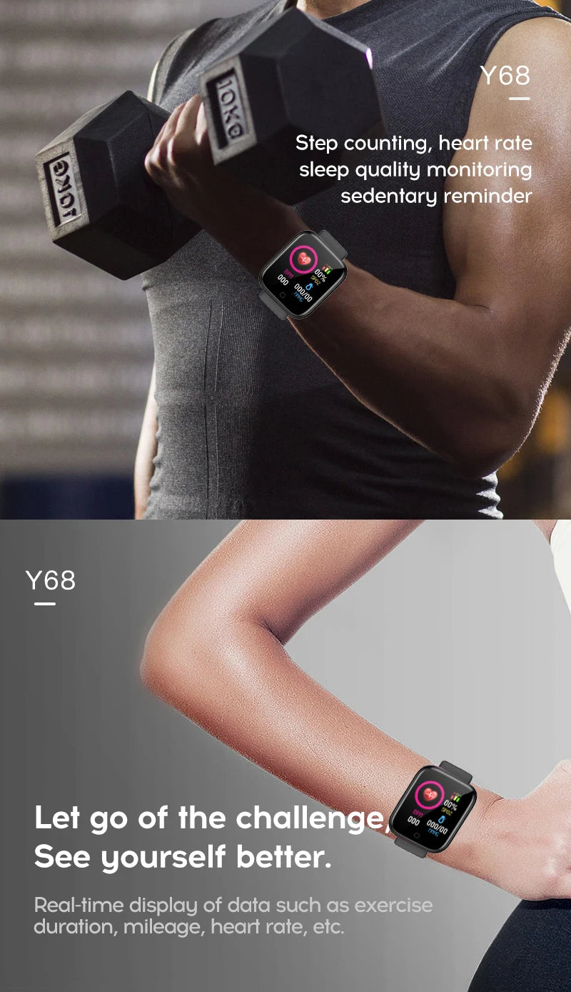 Smart Watch – Fitness Tracker with Heart Rate, Sleep & Blood Pressure Monitor