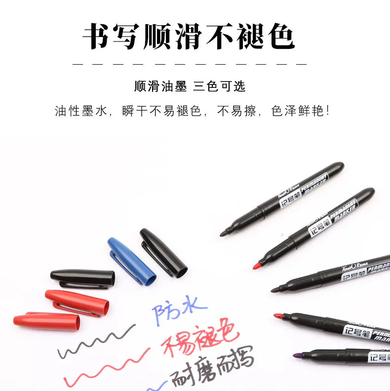 6 PCS Permanent Marker Pens – Waterproof Manga Drawing Markers for Art & School