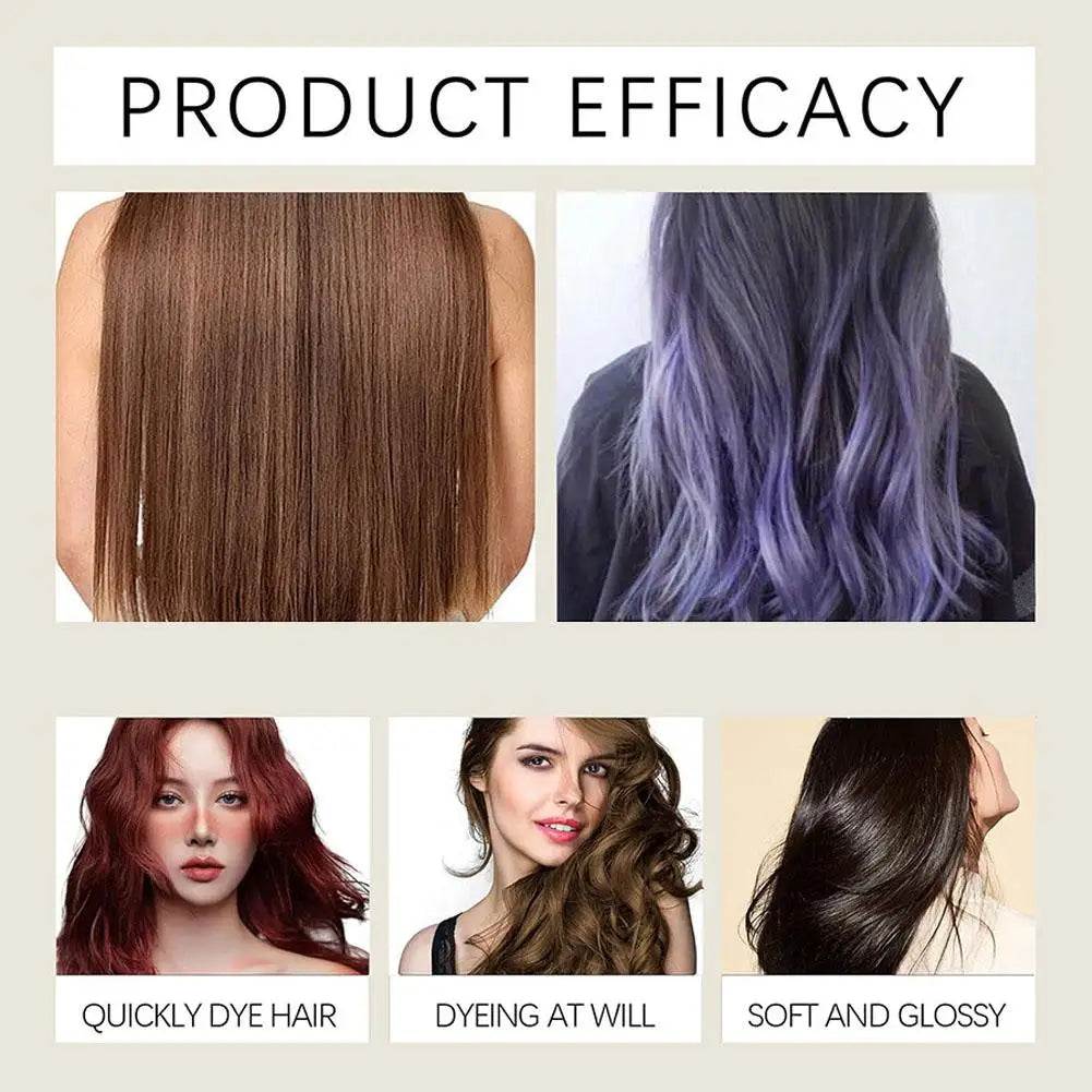 Natural Hair Dye Shampoo for Gray Hair – Black, Brown & Purple 200ml