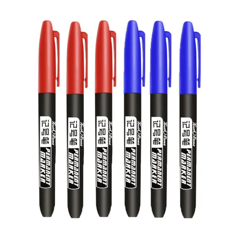 6 PCS Permanent Marker Pens – Waterproof Manga Drawing Markers for Art & School