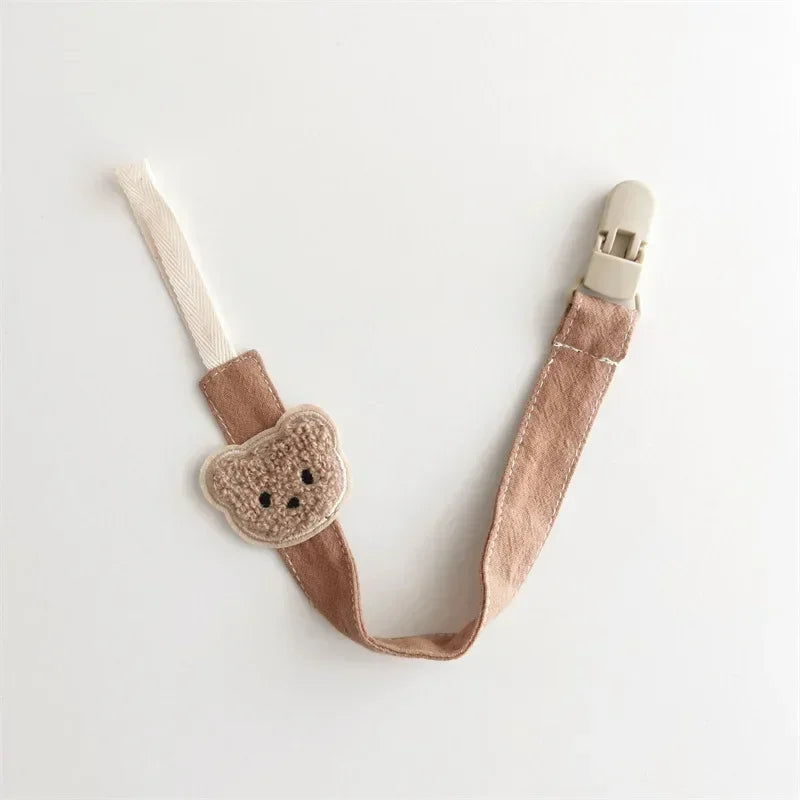 Cute Bear Baby Pacifier Clip — Anti-Drop Cartoon Teething Chain Holder