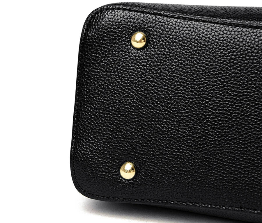 Women's Crossbody Bag – Lychee Pattern PU Leather Handbag