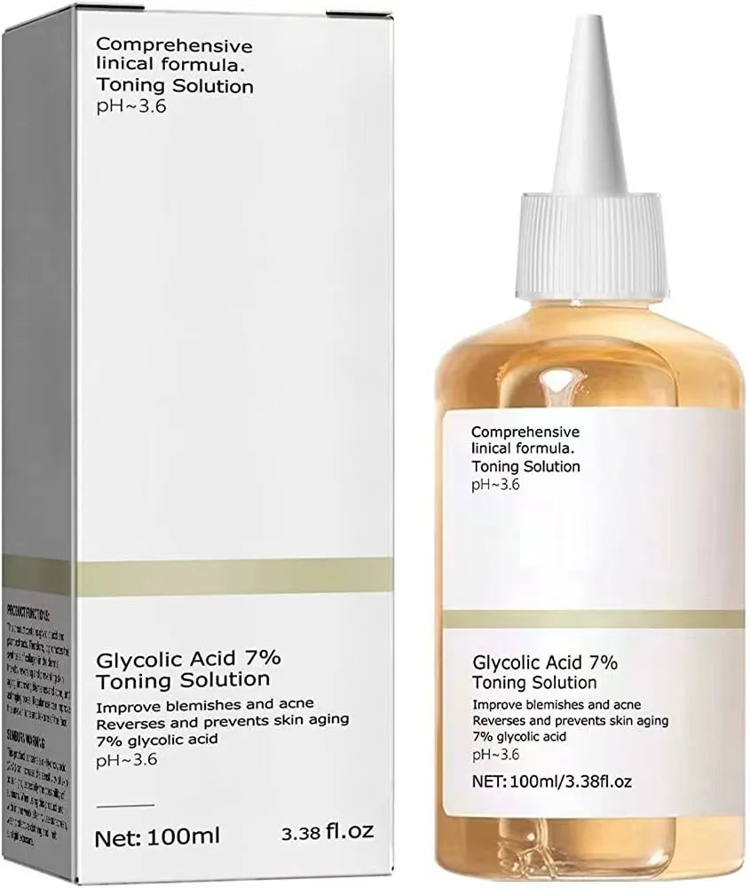 Glycolic Acid 7% Toning Solution – Acne Treatment & Skin Rejuvenating Toner