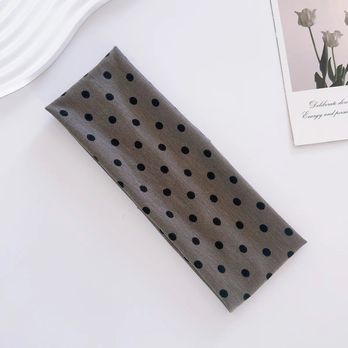 Y2K Retro Boho Wide Headbands – Stretch Dot Hair Accessories for Women | Yoga & Daily Wear