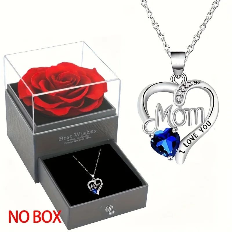 Elegant Heart-Shaped Pendant Necklace – Mother's Day Gift for Best Friends