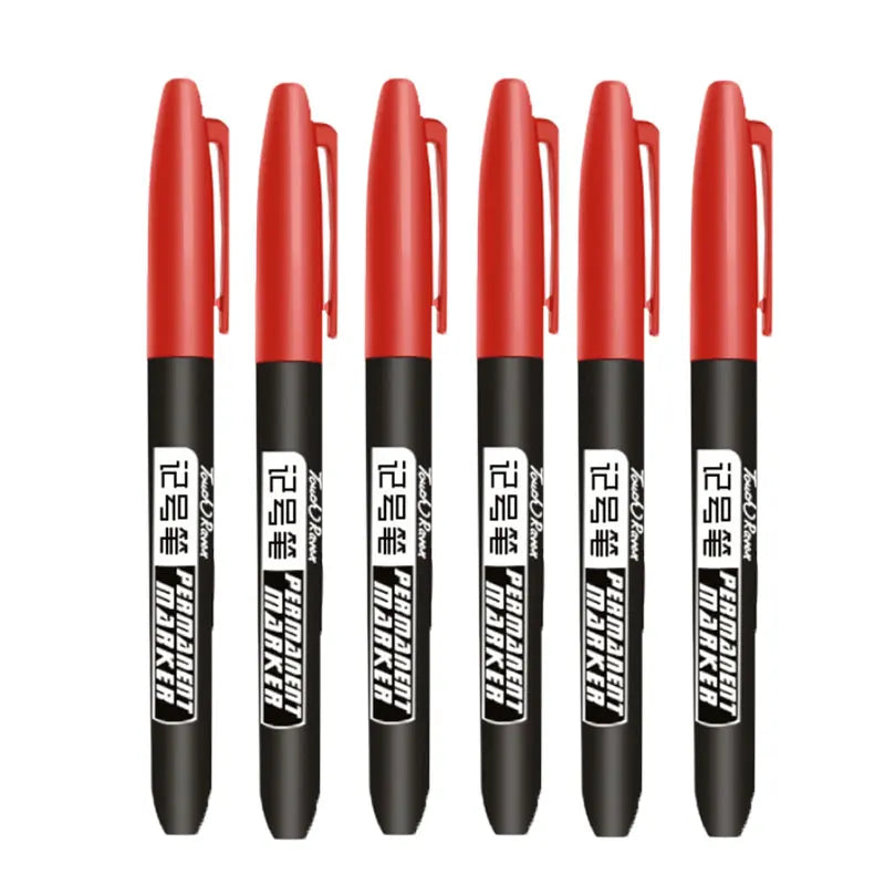 6 PCS Permanent Marker Pens – Waterproof Manga Drawing Markers for Art & School